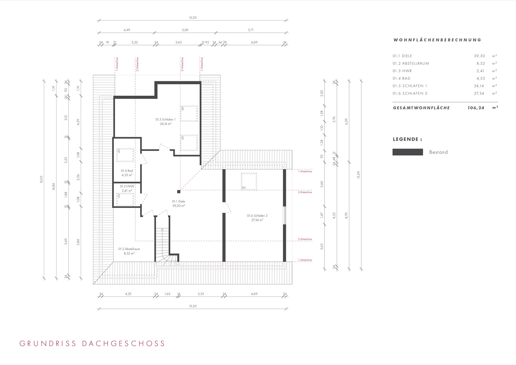 Grundriss Dachgeschoss