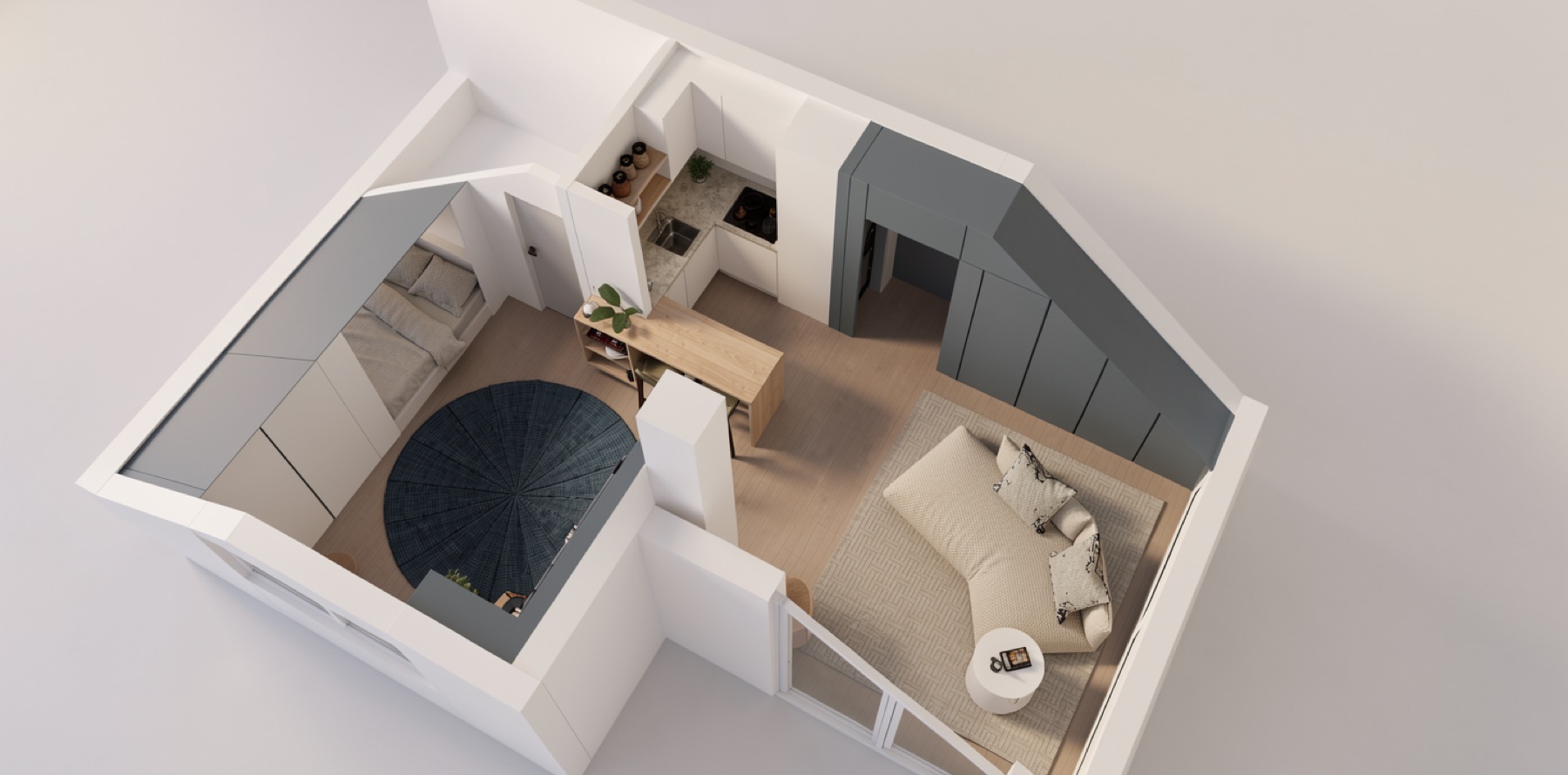 3D-Visualisierung Vogelperspektive