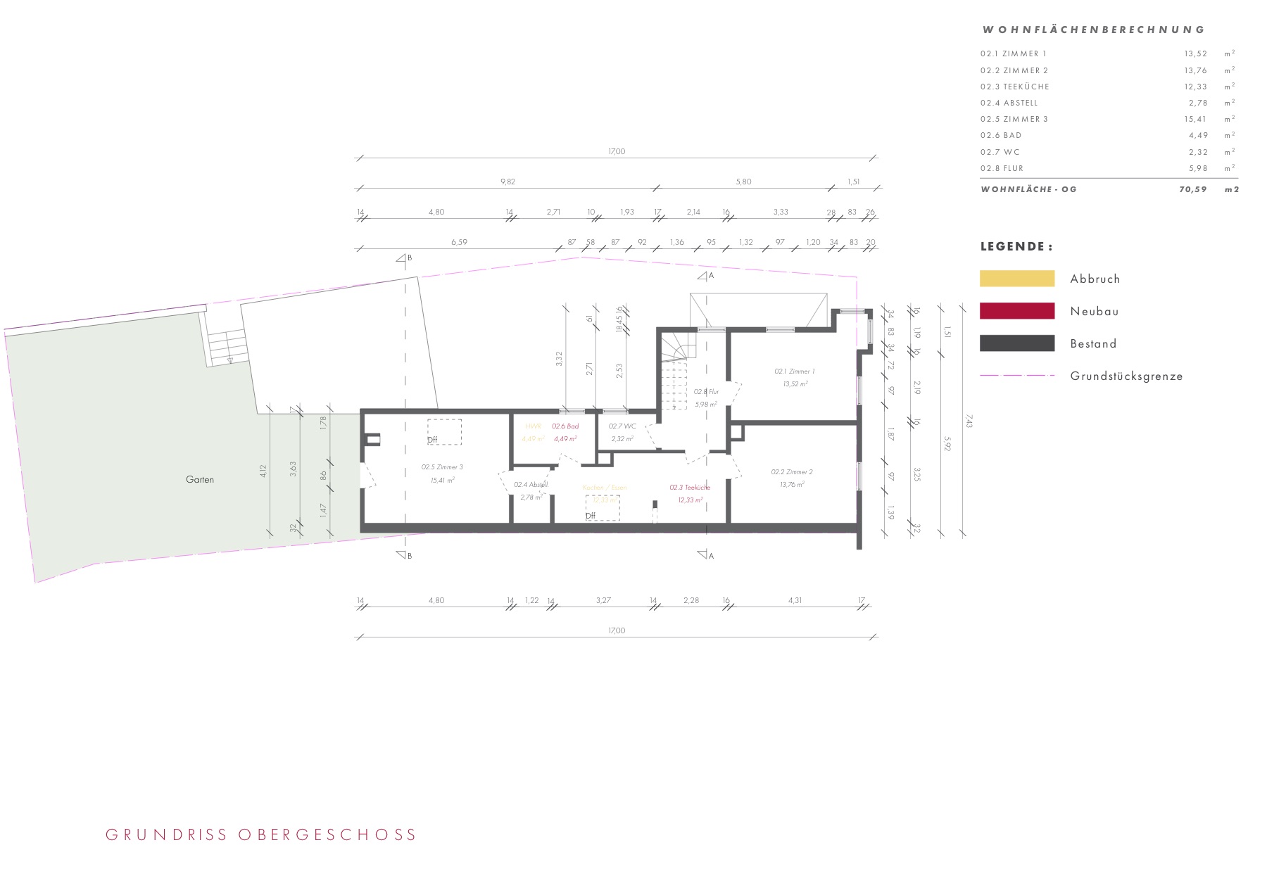 Grundriss Obergeschoss
